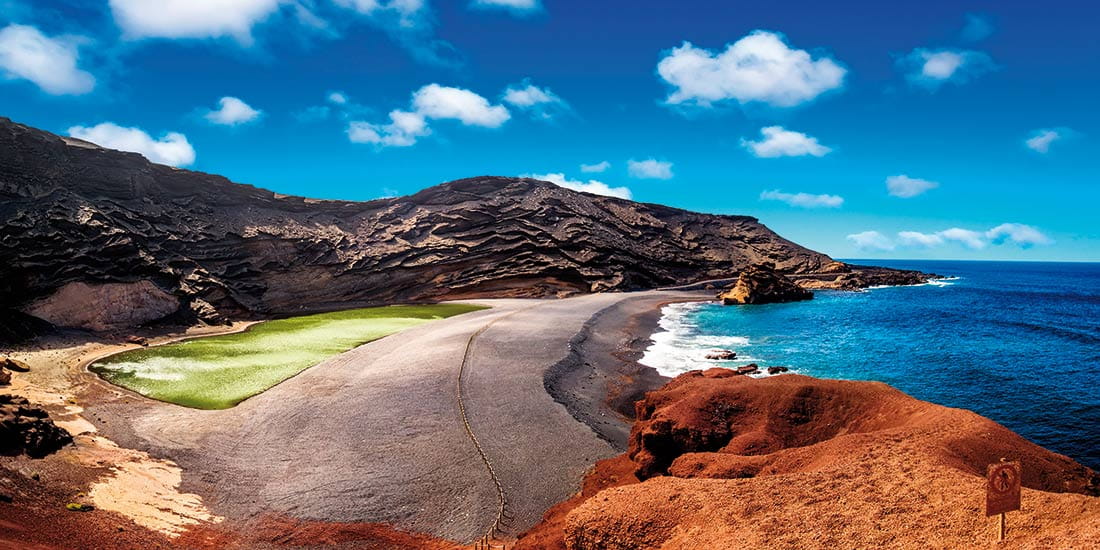 Lanzarote's volcanic coastline